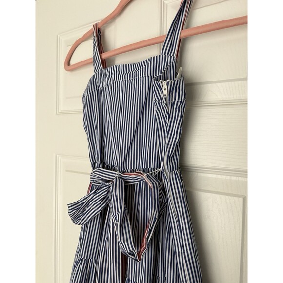 Rare Editions Red White Blue Striped Dress Sundress Girls Size 8 - Picture 6 of 7